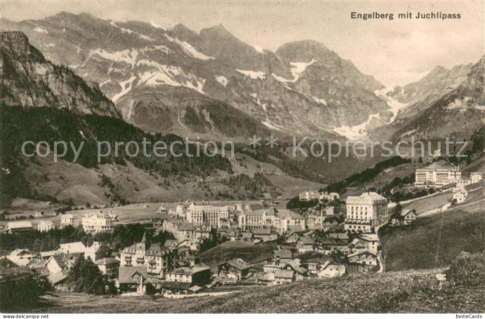 13707015 Engelberg  OW Gesamtansicht Mit Juchlipass Alpenpanorama  - Other & Unclassified