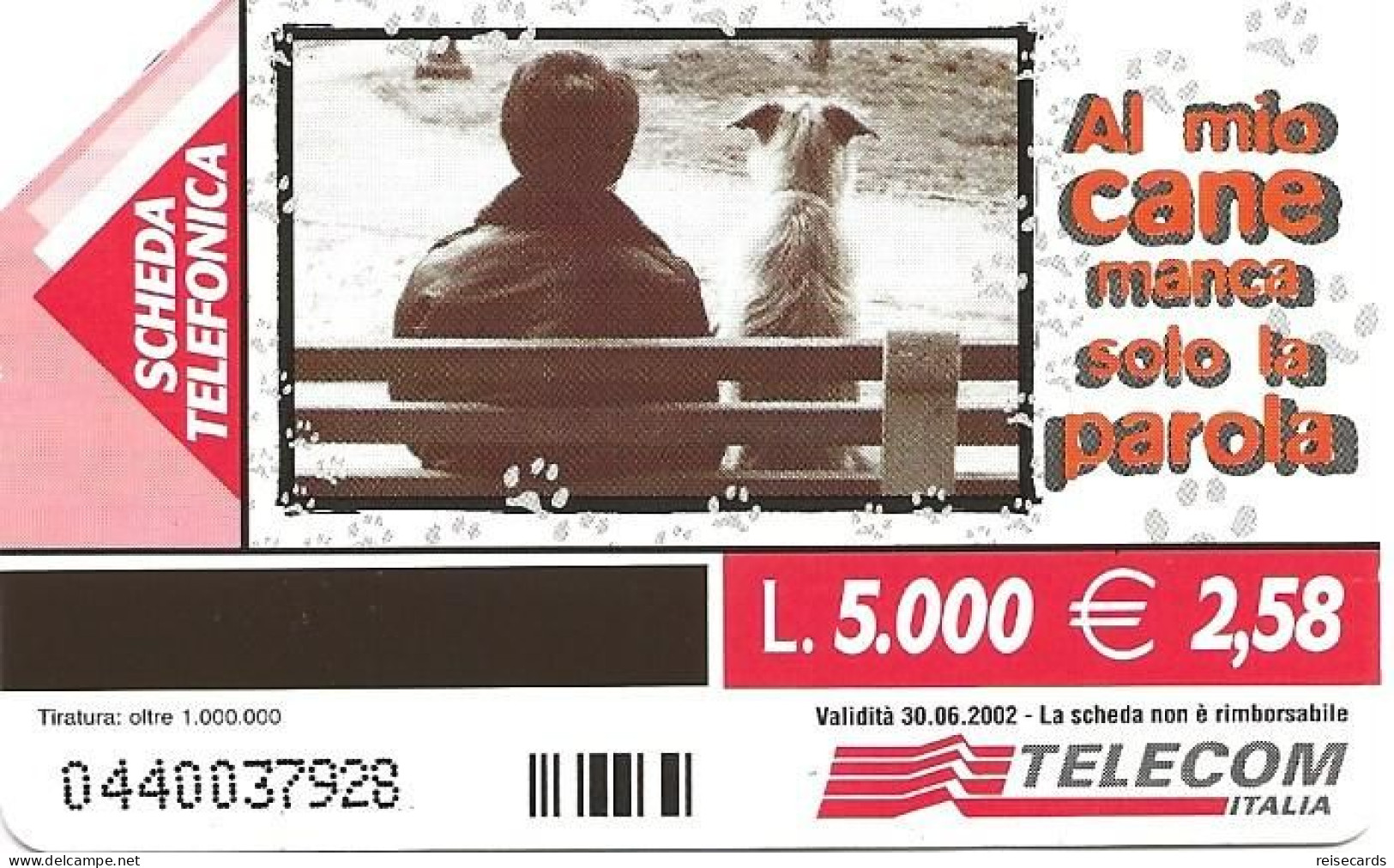 Italy: Telecom Italia - Al Mio Cane Manca Solo La Parola - Public Advertising