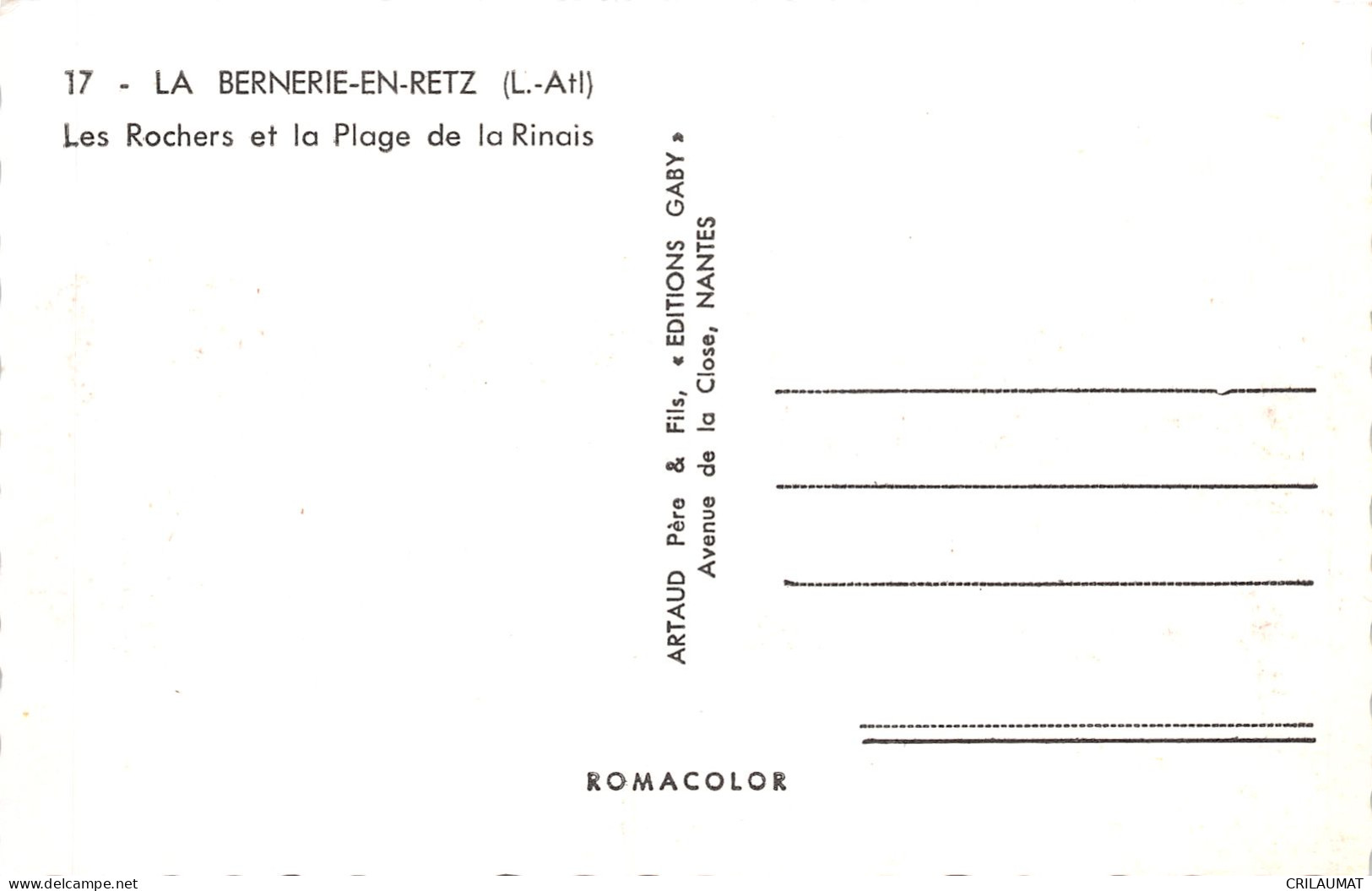 44-LA BERNERIE EN RETZ-N°T5091-A/0025 - La Bernerie-en-Retz