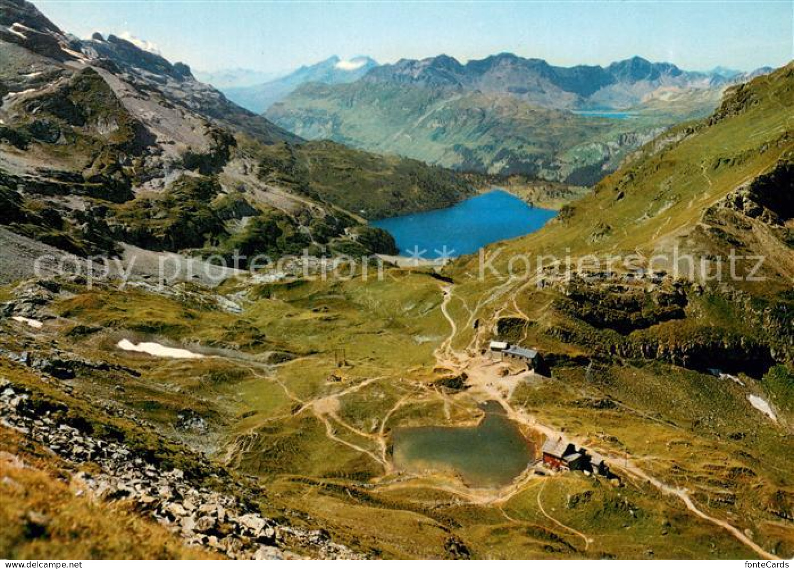 13683325 Melchsee-Frutt Berghaus Jochpass Blick Auf Engstlensee Fliegeraufnahme  - Other & Unclassified