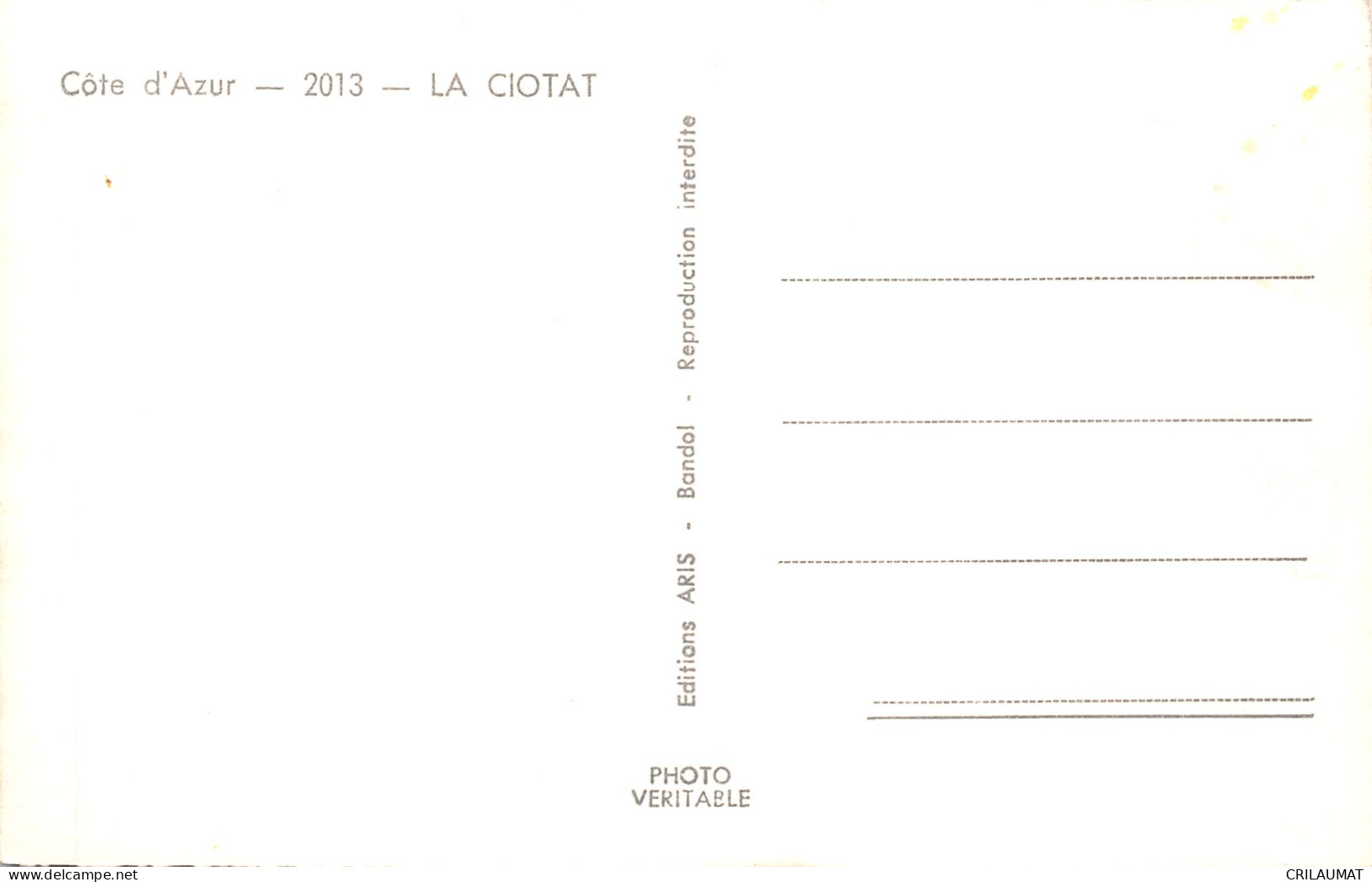 13-LA CIOTAT-N°T5090-G/0217 - La Ciotat