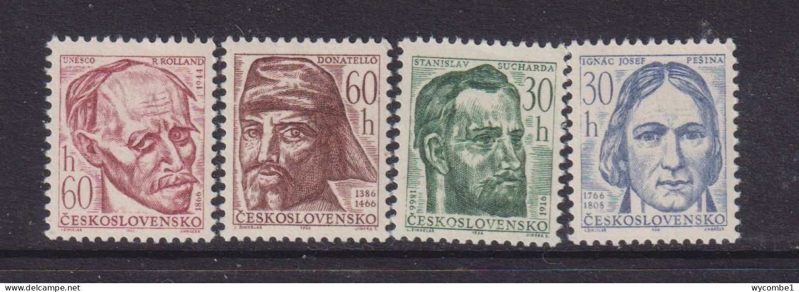 CZECHOSLOVAKIA  - 1966 Cultural Anniversaries Set Never Hinged Mint - Unused Stamps