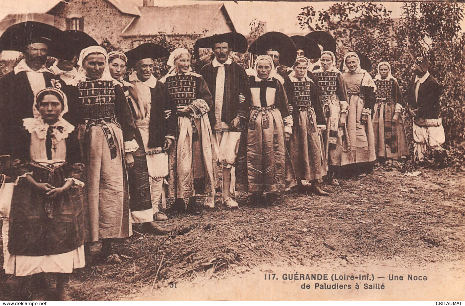 44-GUERANDE FOLKLORE NOCE DE PALUDIERS-N°T5091-B/0151 - Guérande