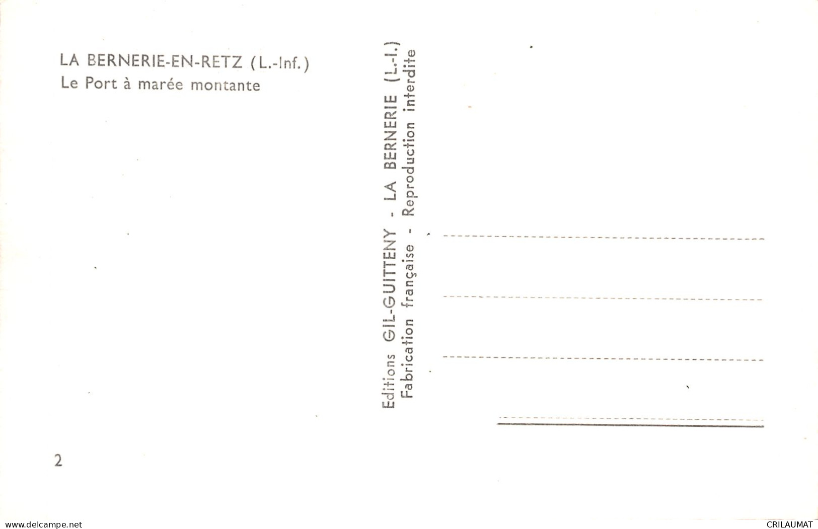 44-LA BERNERIE-N°T5091-B/0127 - La Bernerie-en-Retz