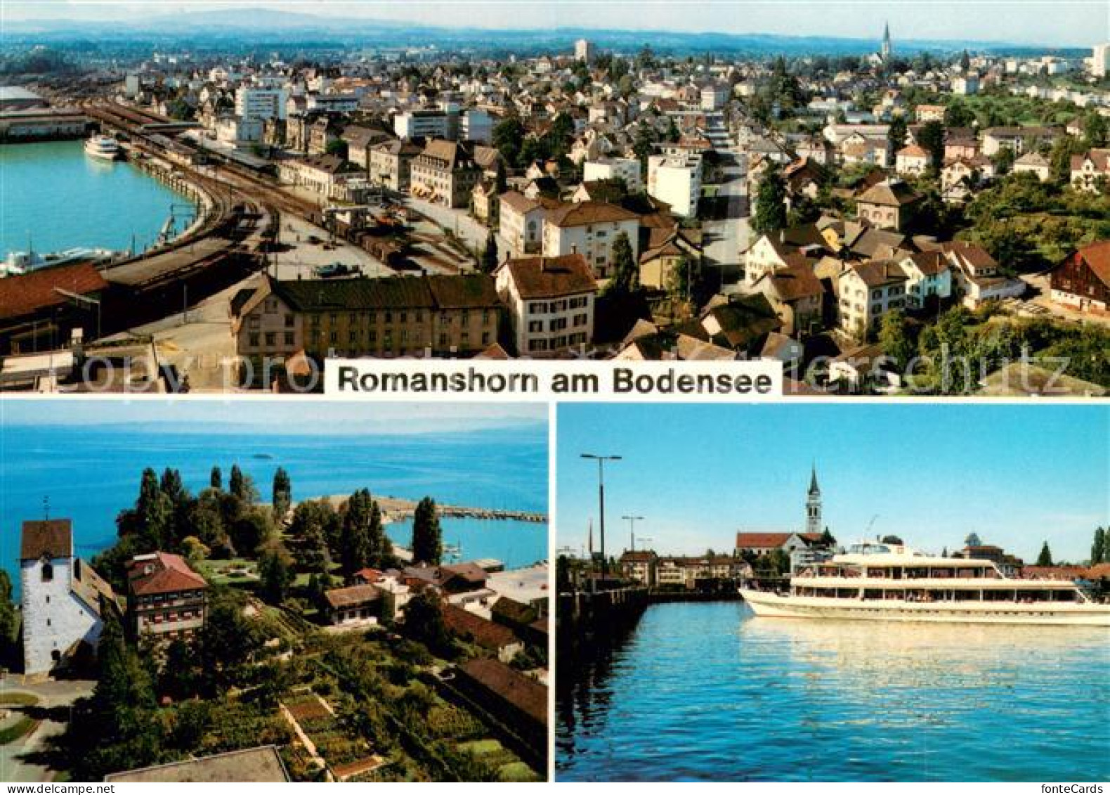 13656565 Romanshorn Bodensee Fliegeraufnahmen Fahrgastschiff Romanshorn Bodensee - Autres & Non Classés