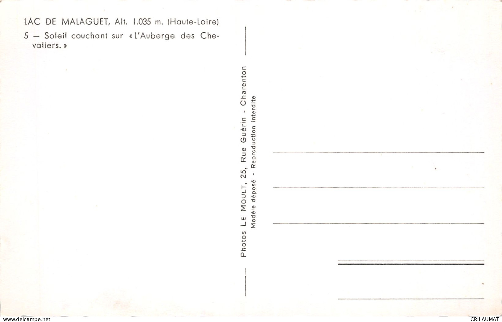 43-MALAGUET-N°T5091-A/0331 - Autres & Non Classés