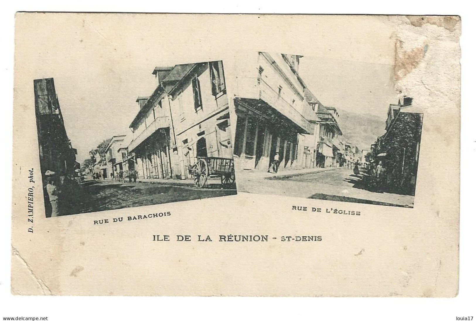 - La Réunion : St - Denis . Rue Du Barachois Et Rue De L' Eglise - Saint Denis