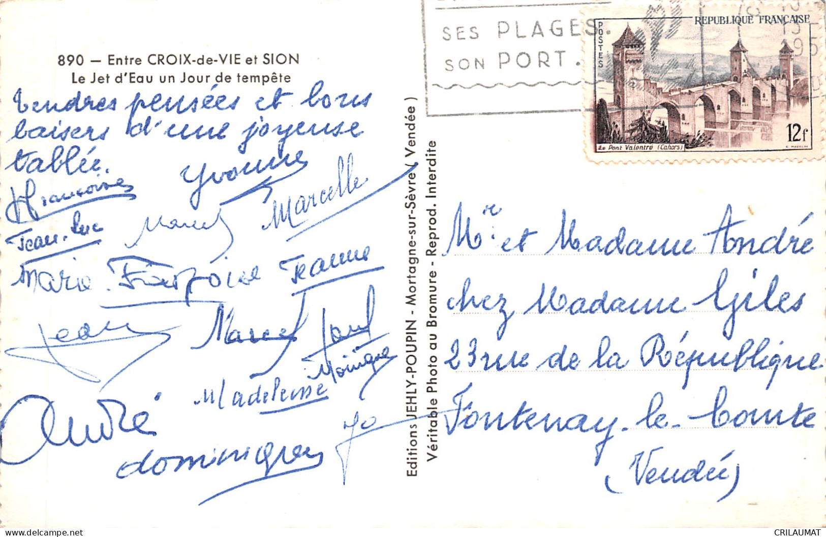 85-VENDEE-N°T5091-F/0119 - Andere & Zonder Classificatie