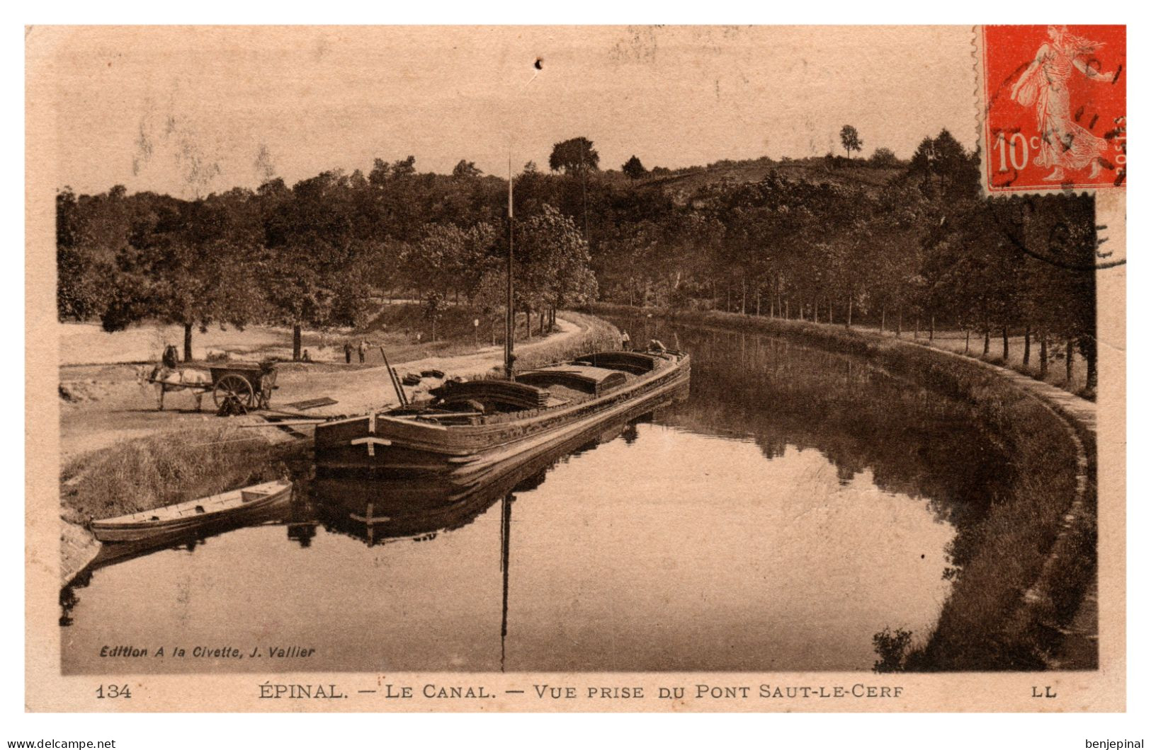 Epinal - Le Canal - Vue Prise Du Pont Du Saut-le-Cerf - Epinal