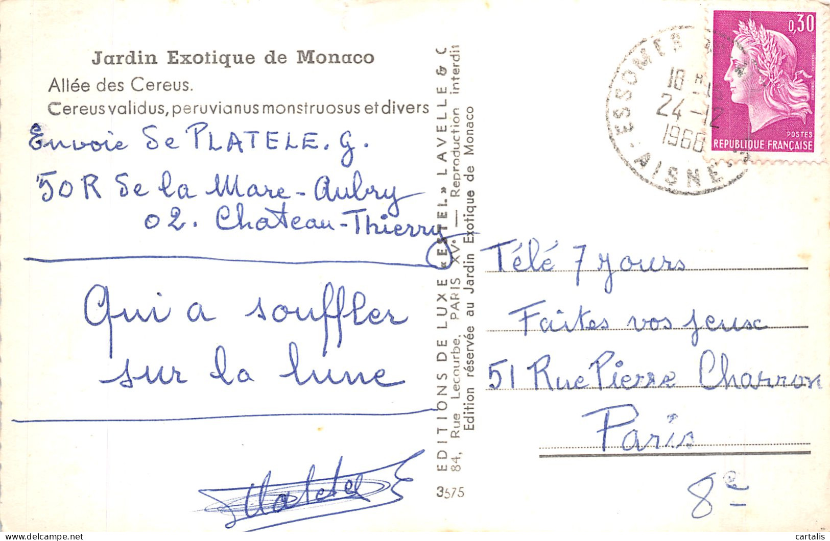 98-MONACO-N°4462-B/0033 - Autres & Non Classés