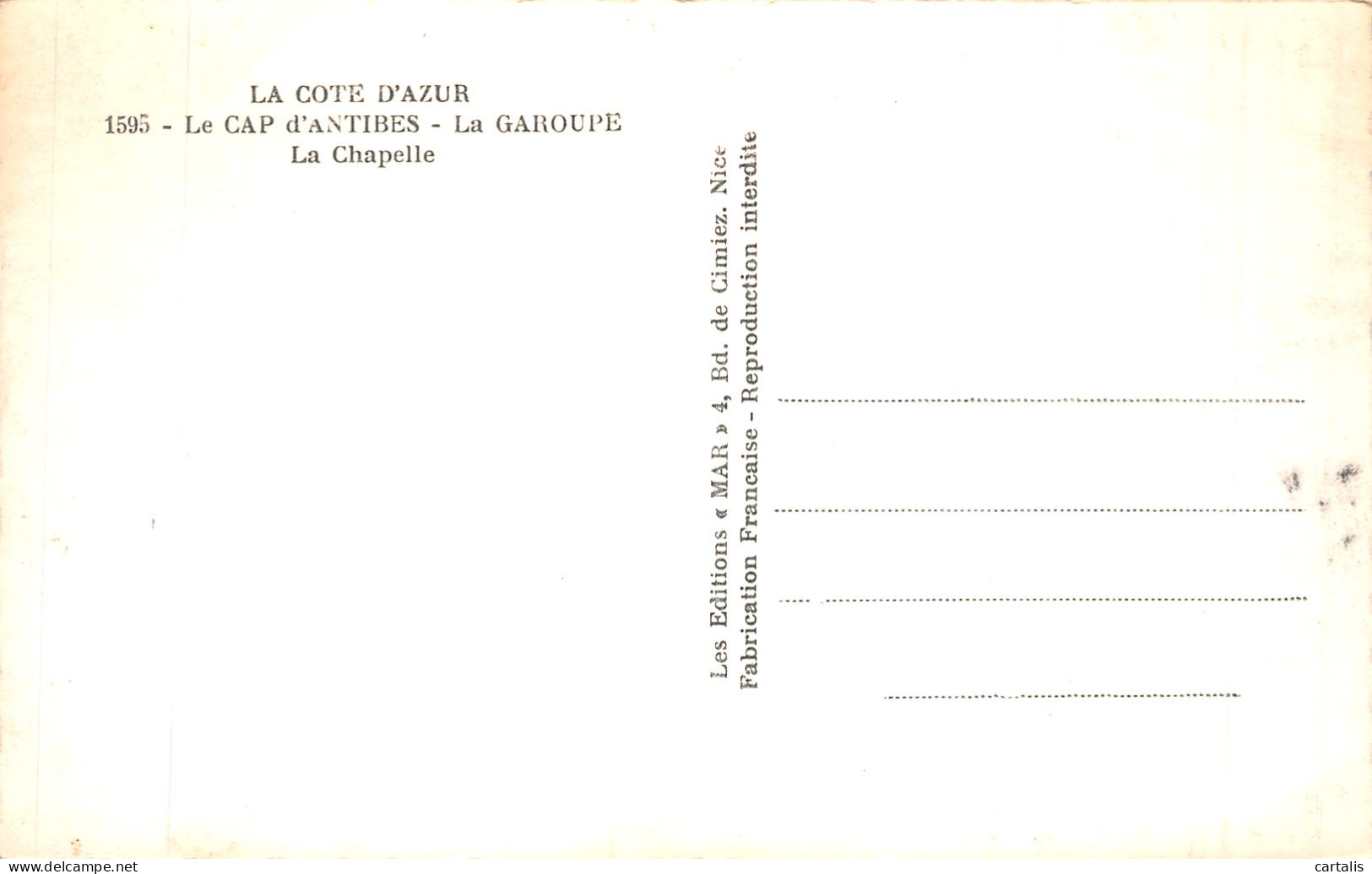 06-CAP D ANTIBES-N°4462-B/0021 - Cap D'Antibes - La Garoupe
