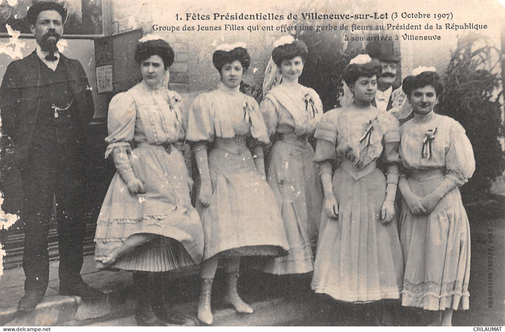 47-VILLENEUVE SUR LOT FOLKLORE FETES PRESIDENTIELLES-N°T5092-A/0049 - Villeneuve Sur Lot