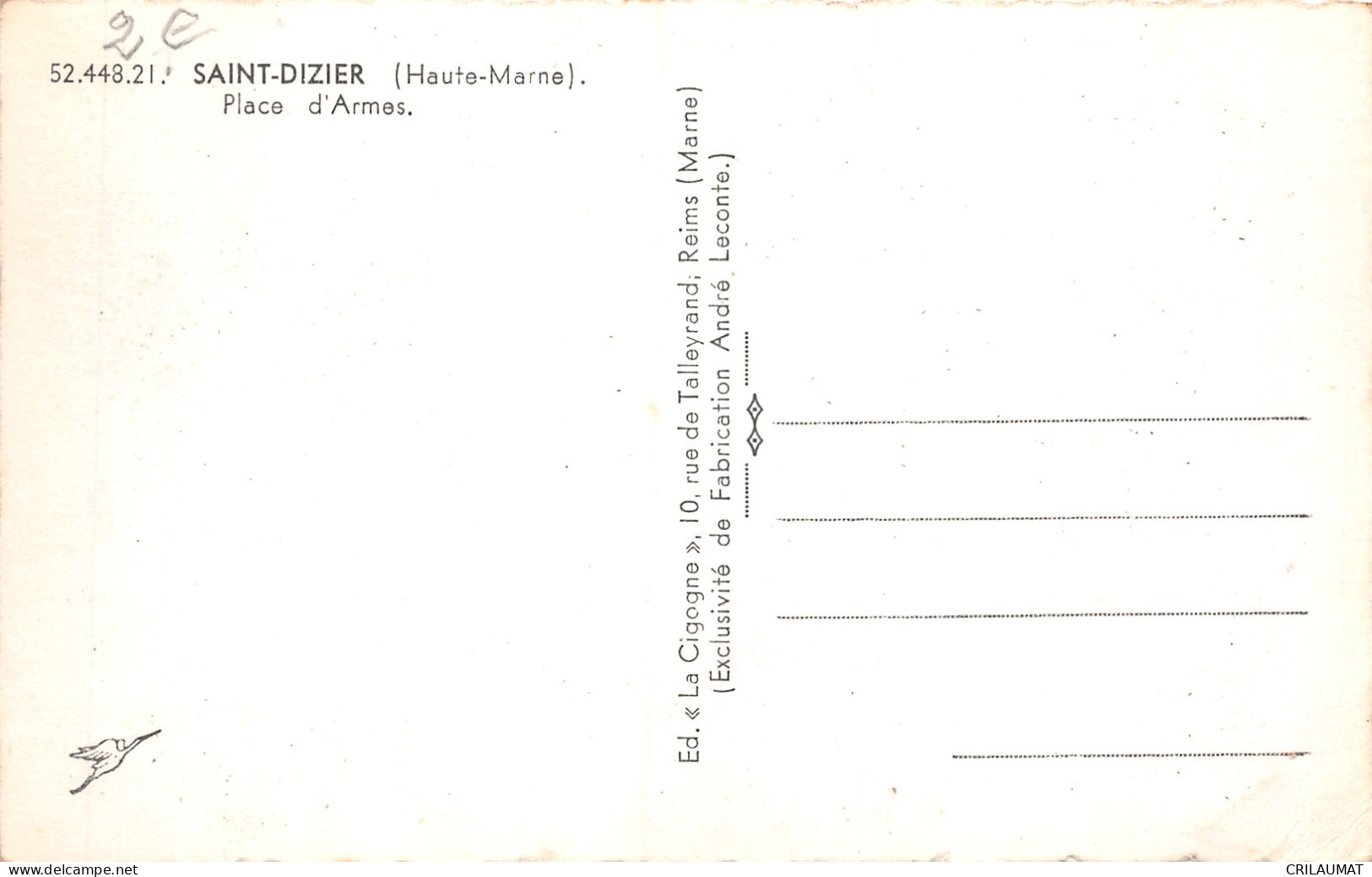 52-SAINT DIZIER-N°T5091-H/0355 - Saint Dizier
