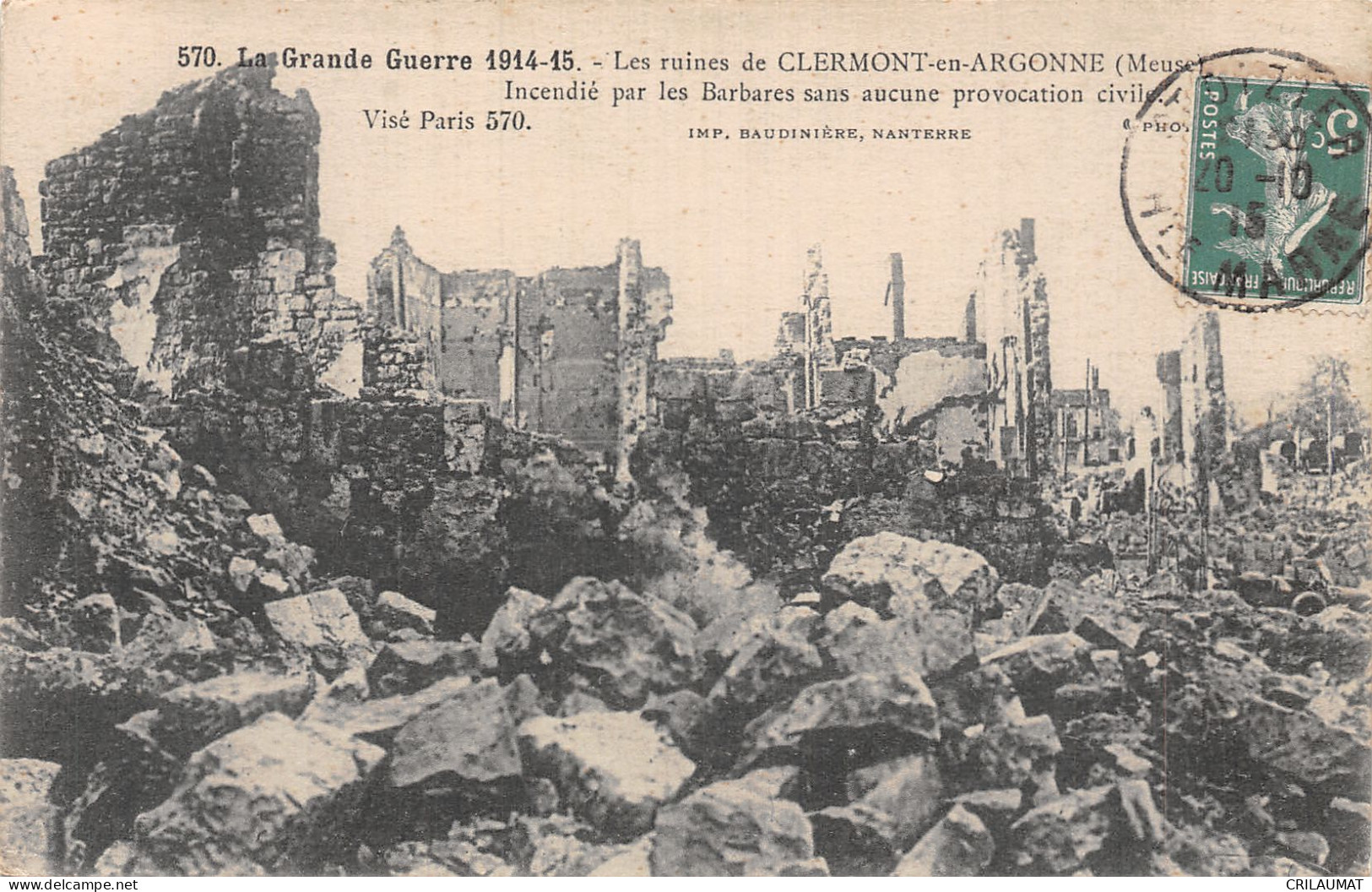 55-CLERMONT EN ARGONNE-N°T5091-H/0059 - Clermont En Argonne