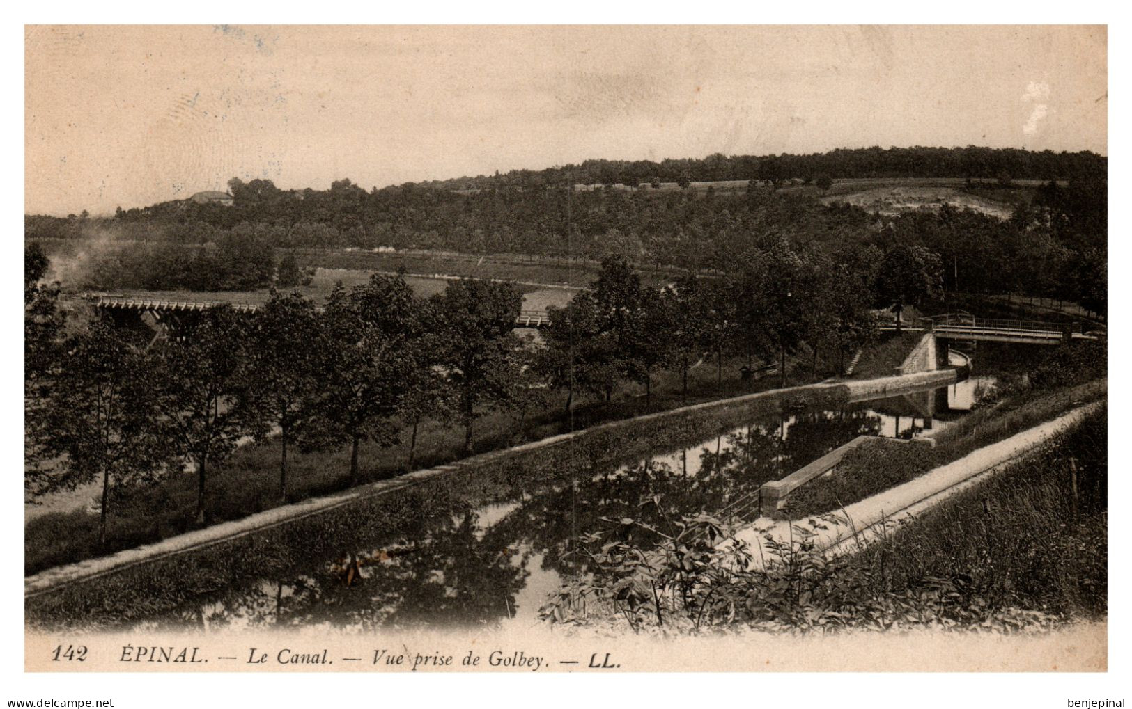 Epinal - La Canal - Vue Prise De Golbey - Epinal