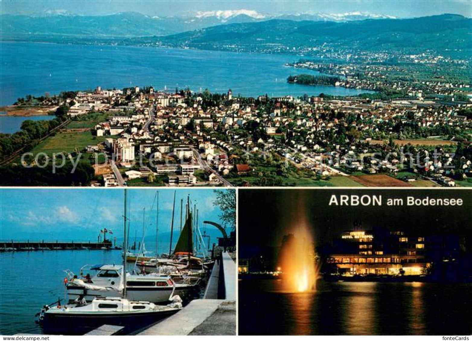 13628585 Arbon  TG Bodensee Panorama Bootshafen Hotel Metropol  - Autres & Non Classés