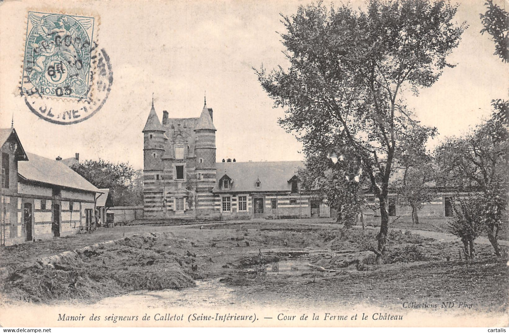 76-BOLBEC MANOIR DES SEIGNEURS DE CALLETOT-N°4462-D/0391 - Bolbec