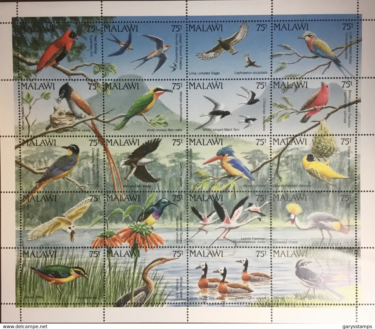 Malawi 1992 Birds Sheetlet MNH - Sonstige & Ohne Zuordnung