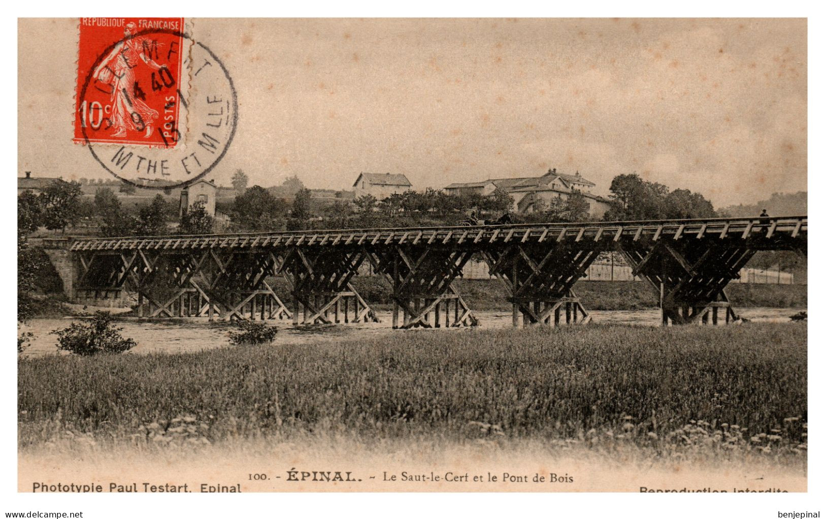 Epinal - Le Saut-le-Cerf Et Le Pont De Bois - Epinal