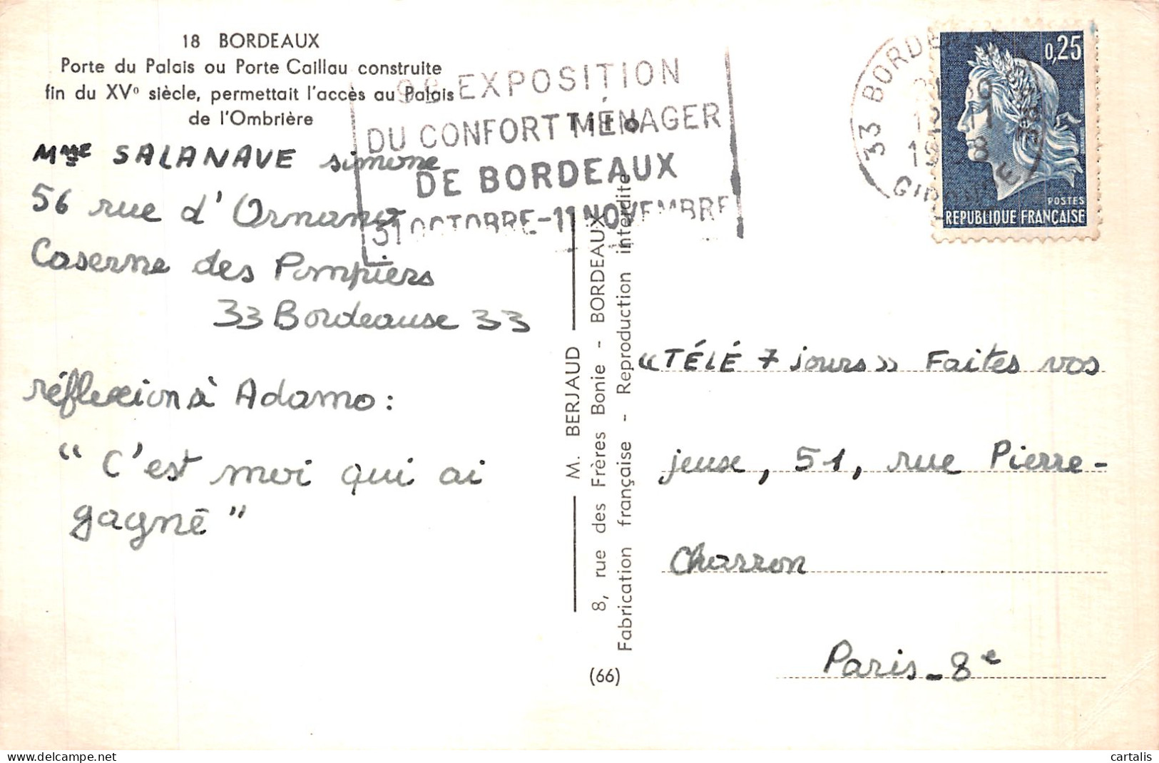 33-BORDEAUX-N°4462-G/0213 - Bordeaux