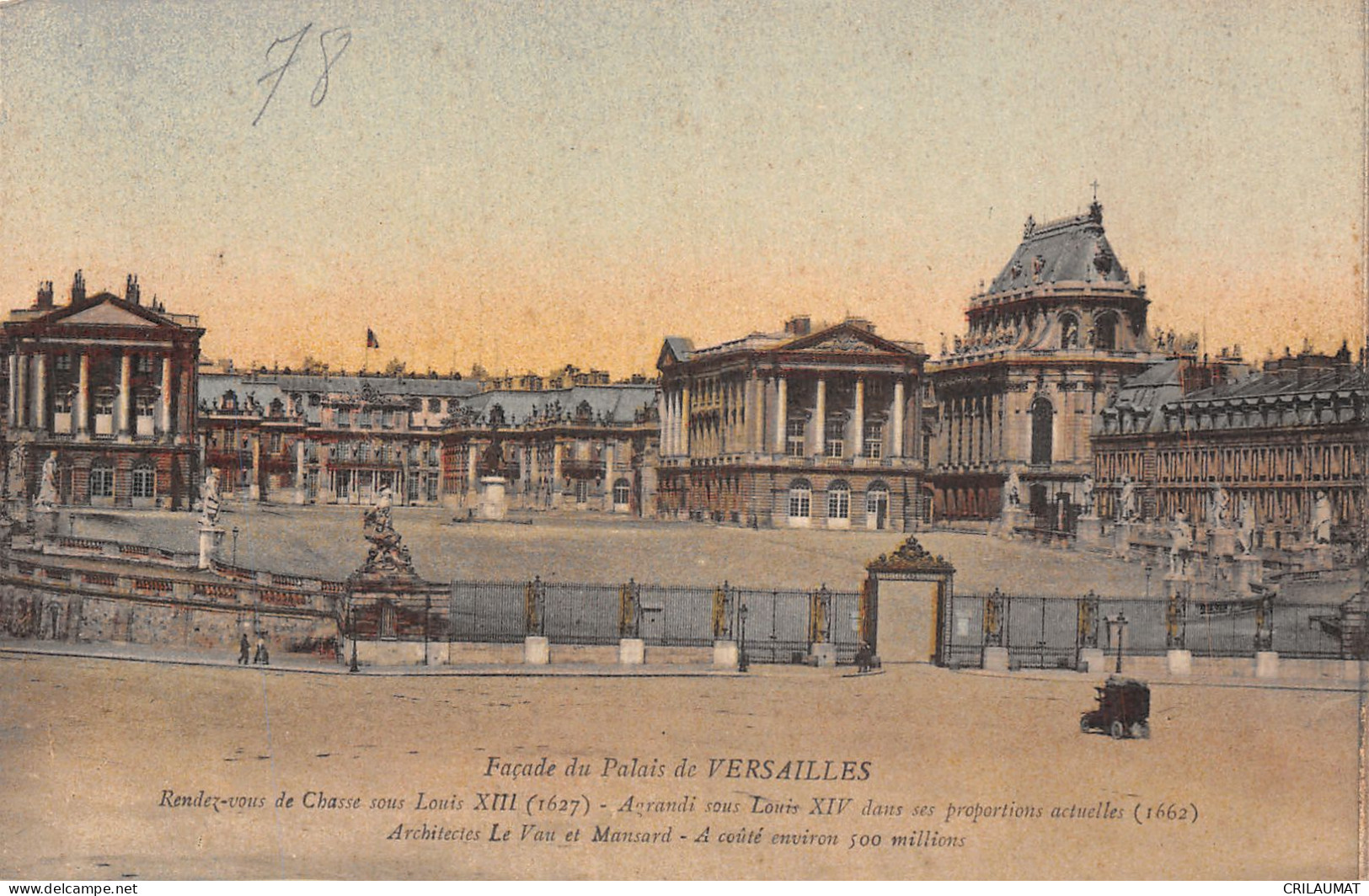 78-VERSAILLES LE PALAIS-N°T5092-D/0179 - Versailles (Castillo)