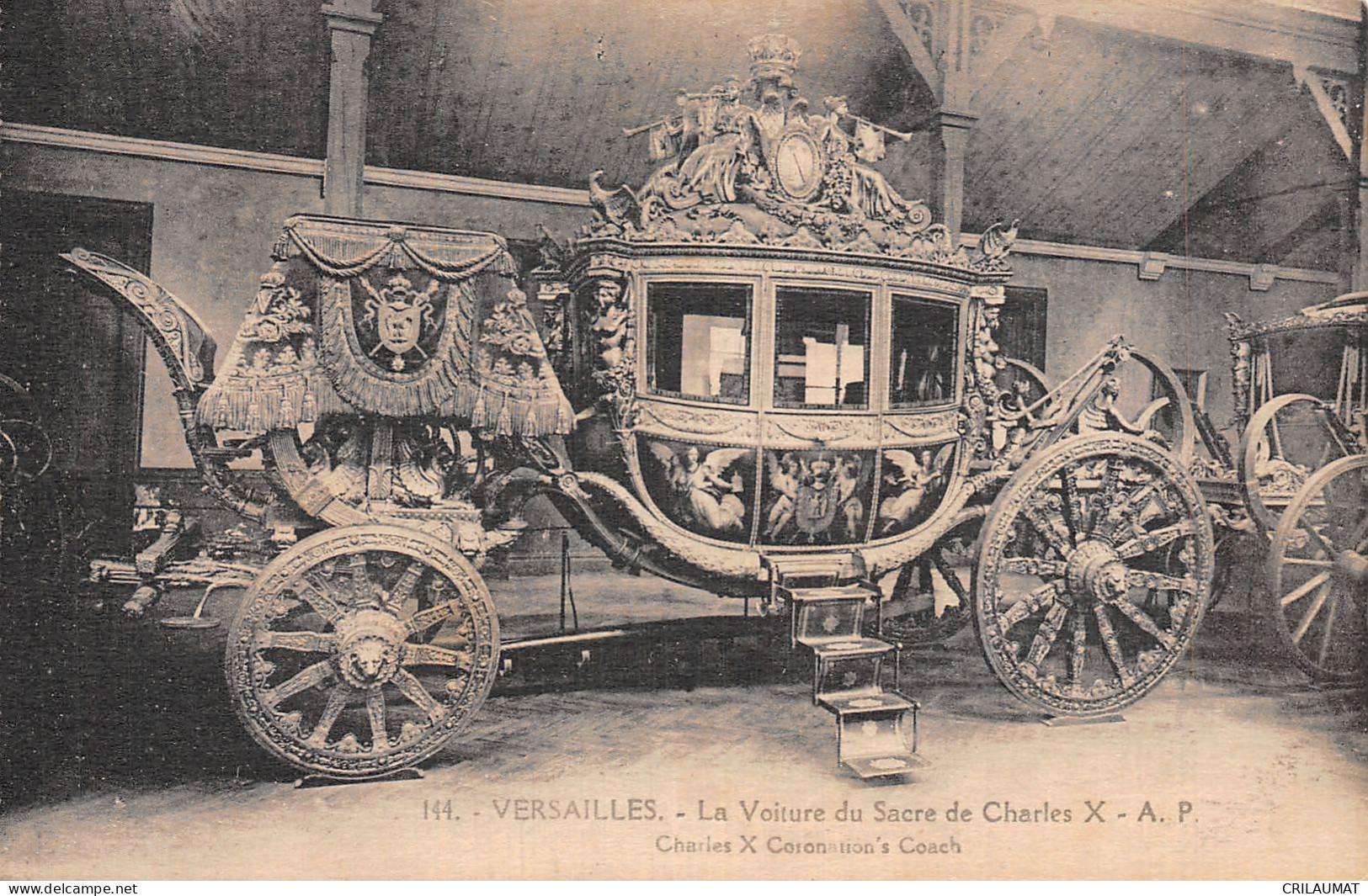 78-VERSAILLES LA VOITURE DU SACRE DE CHARLES X-N°T5092-D/0149 - Versailles (Kasteel)