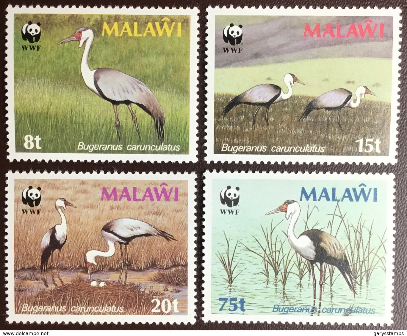 Malawi 1987 WWF Wattled Crane Birds MNH - Otros & Sin Clasificación