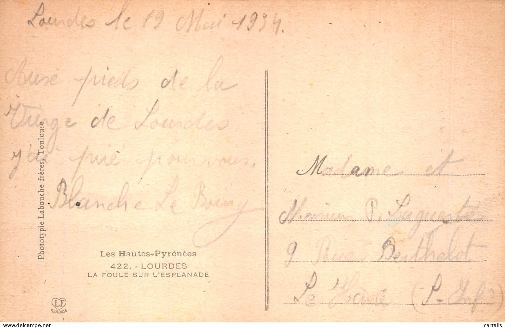 65-LOURDES-N°4463-A/0335 - Lourdes