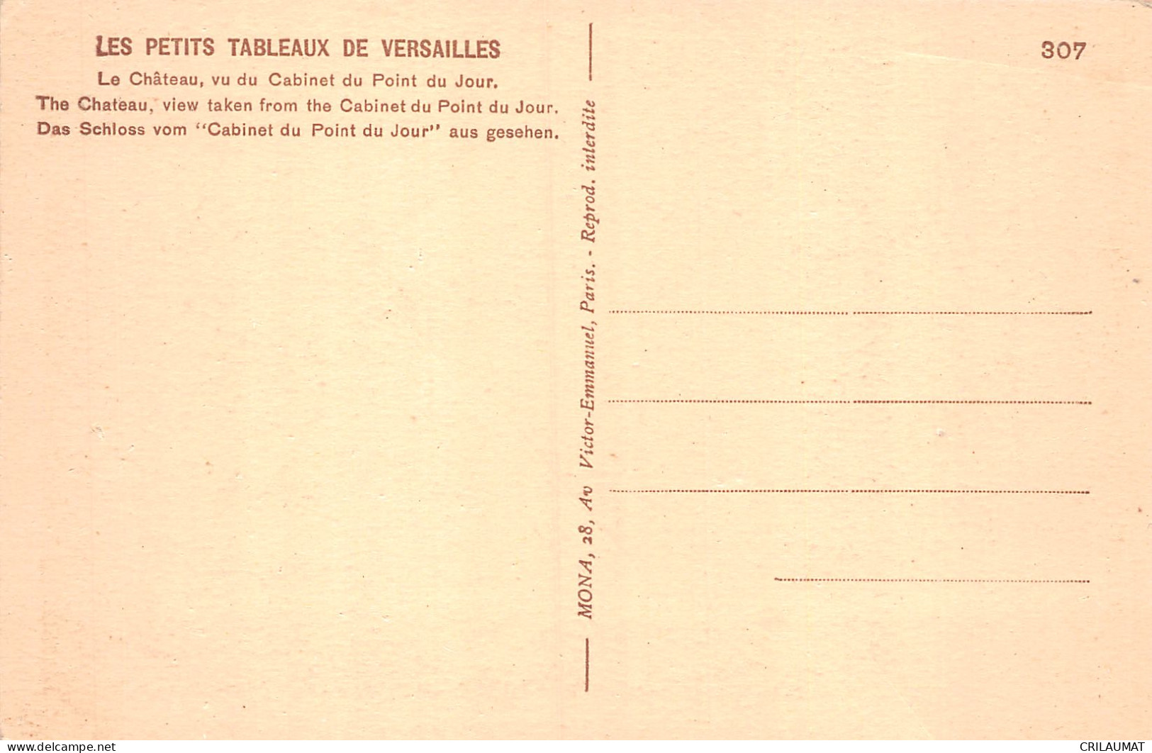 78-VERSAILLES LE CHÂTEAU-N°T5092-G/0177 - Versailles (Kasteel)