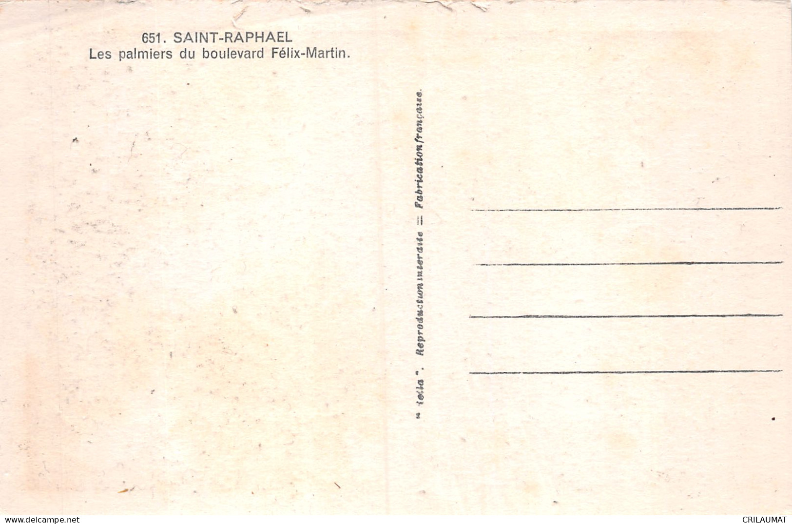 83-SAINT RAPHAEL-N°T5092-G/0151 - Saint-Raphaël