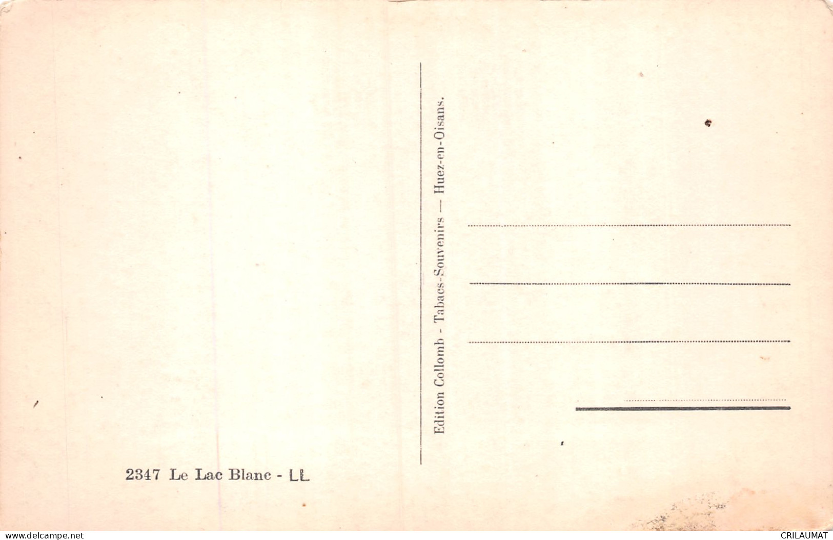 68-LE LAC BLANC-N°T5092-G/0105 - Altri & Non Classificati