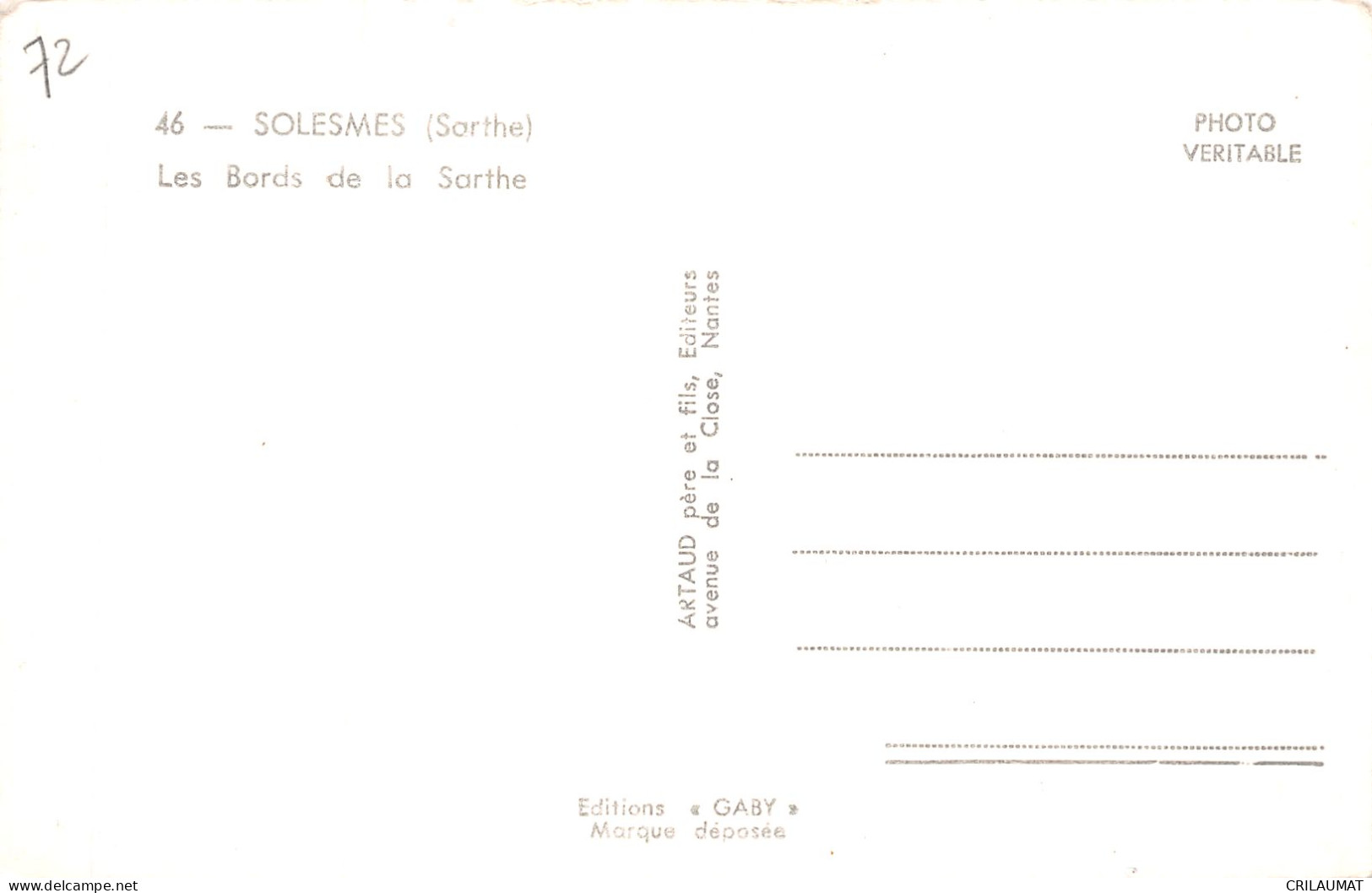72-SOLESMES-N°T5092-G/0091 - Solesmes