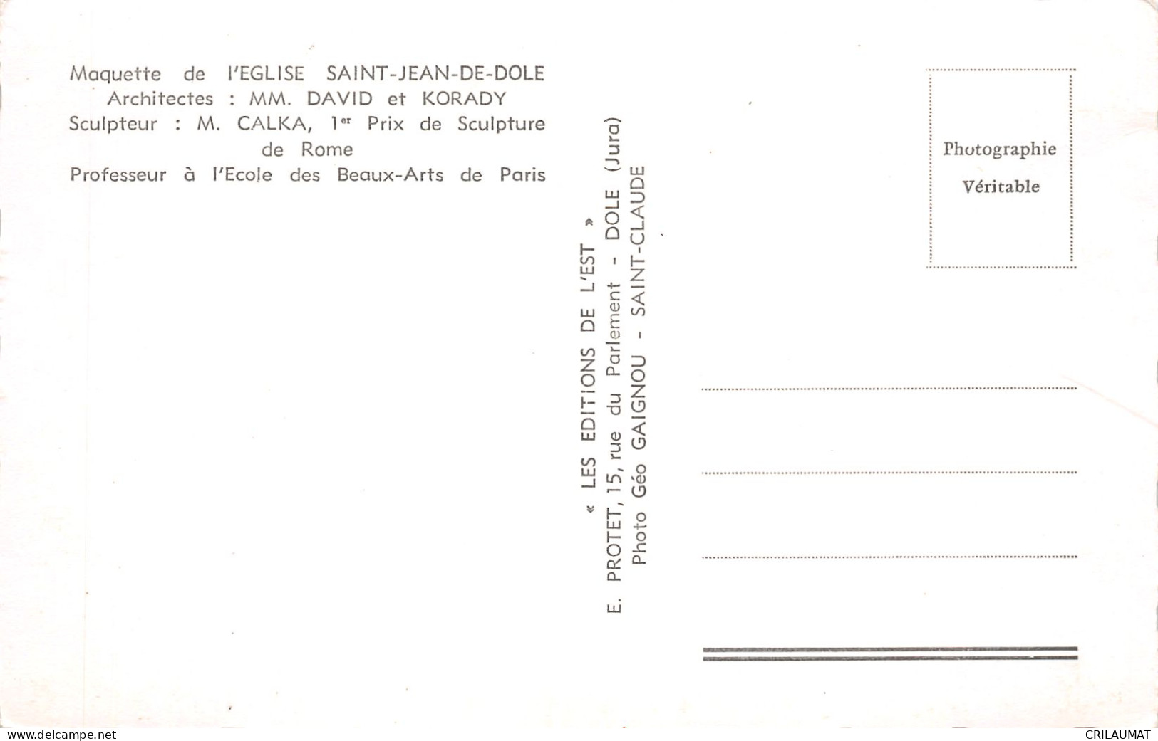 39-SAINT JEAN DE DOLE-N°T5092-G/0075 - Otros & Sin Clasificación