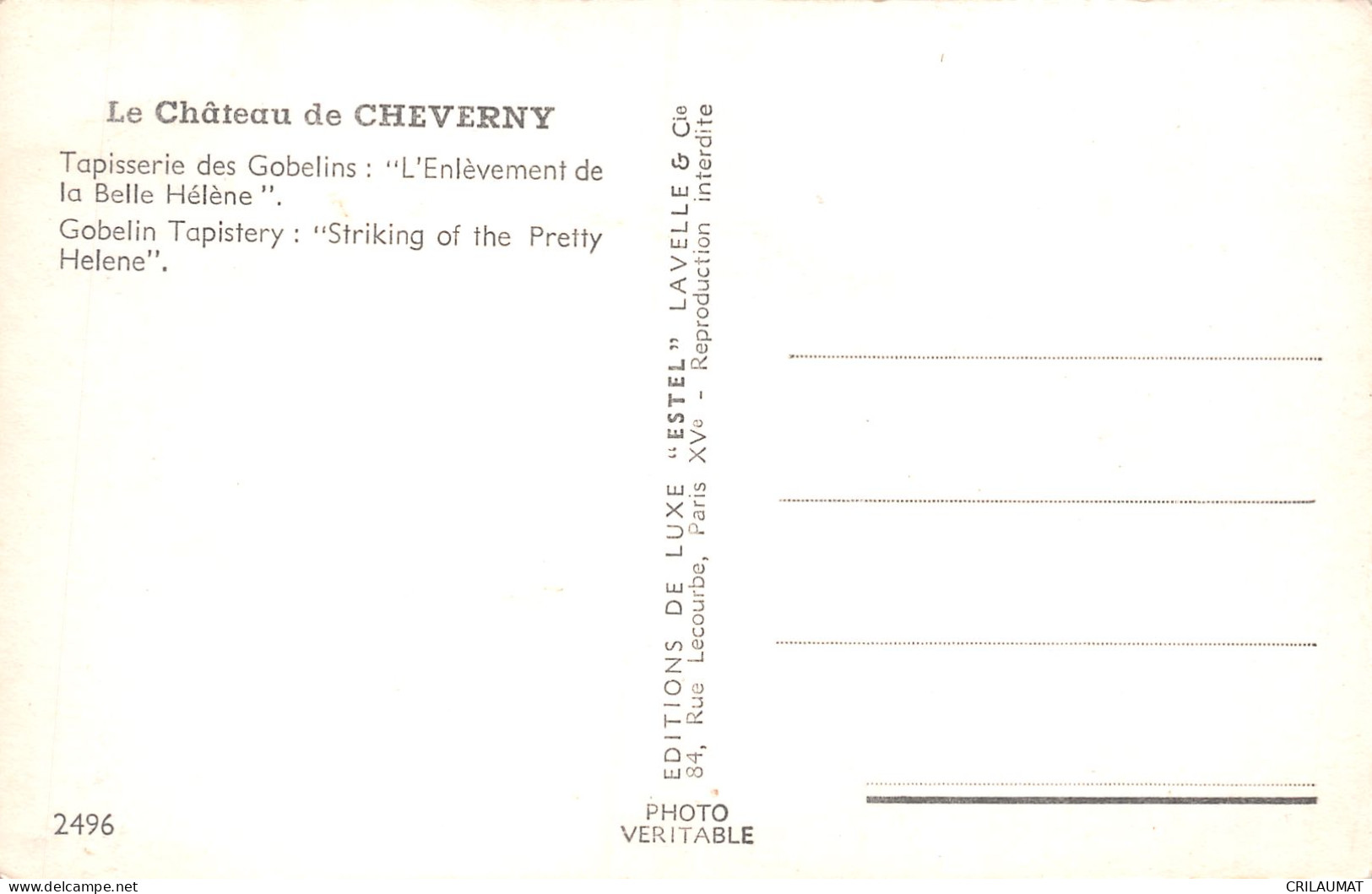 41-CHEVERNY-N°T5092-F/0341 - Cheverny
