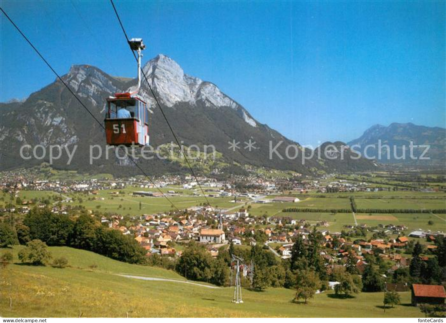 13598905 Wangs Panorama Mit Pizolbahn Und Gonzen Appenzeller Alpen Wangs - Autres & Non Classés
