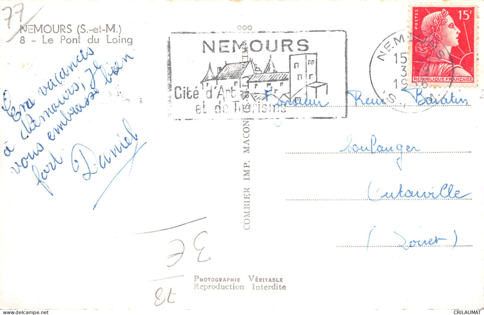 77-NEMOURS-N°T5093-C/0309 - Nemours