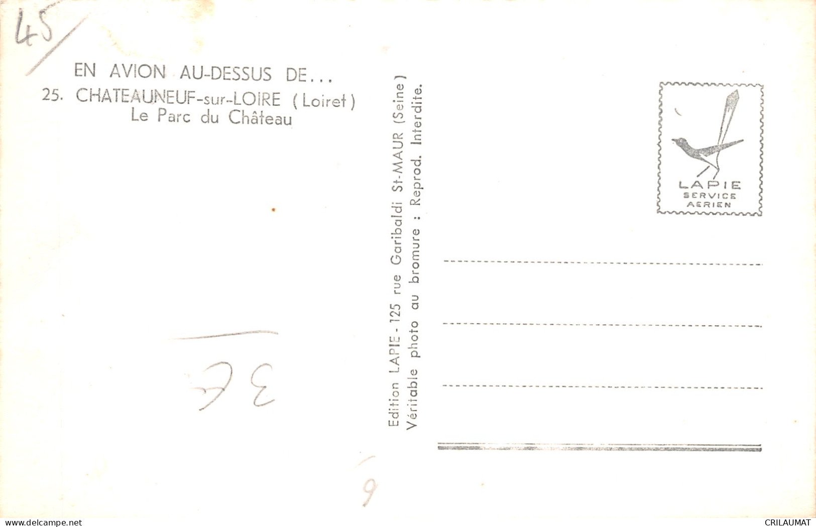 45-CHATEAUNEUF SUR LOIRE-N°T5093-C/0257 - Other & Unclassified