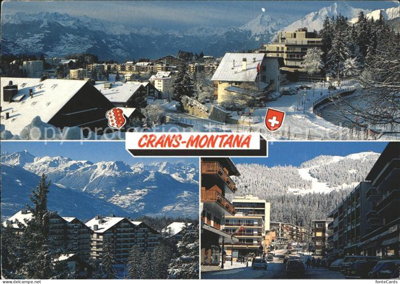 11974470 Crans-Montana Teilansichten Crans-sur-Sierre  - Autres & Non Classés