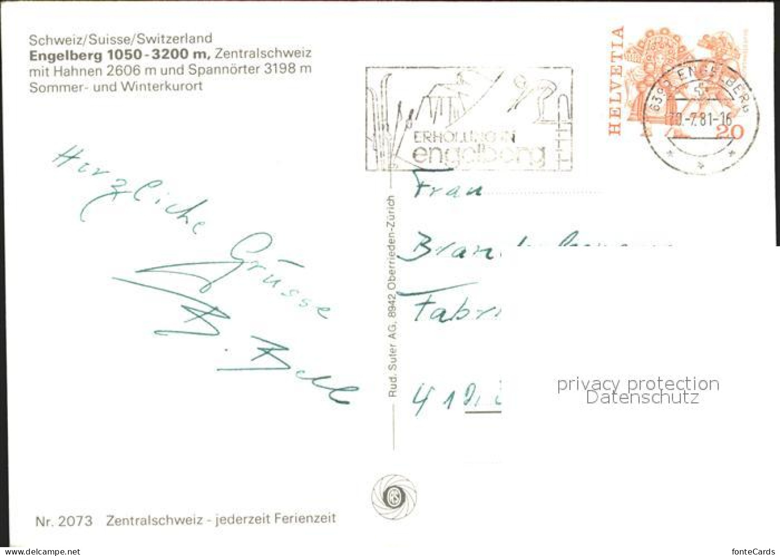 11974461 Engelberg OW Hahnen Spannoerter  Engelberg - Other & Unclassified