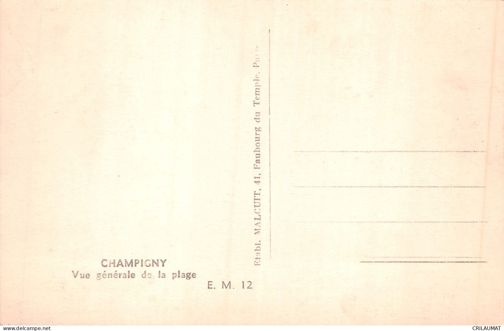 94-CHAMPIGNY-N°T5093-A/0307 - Champigny