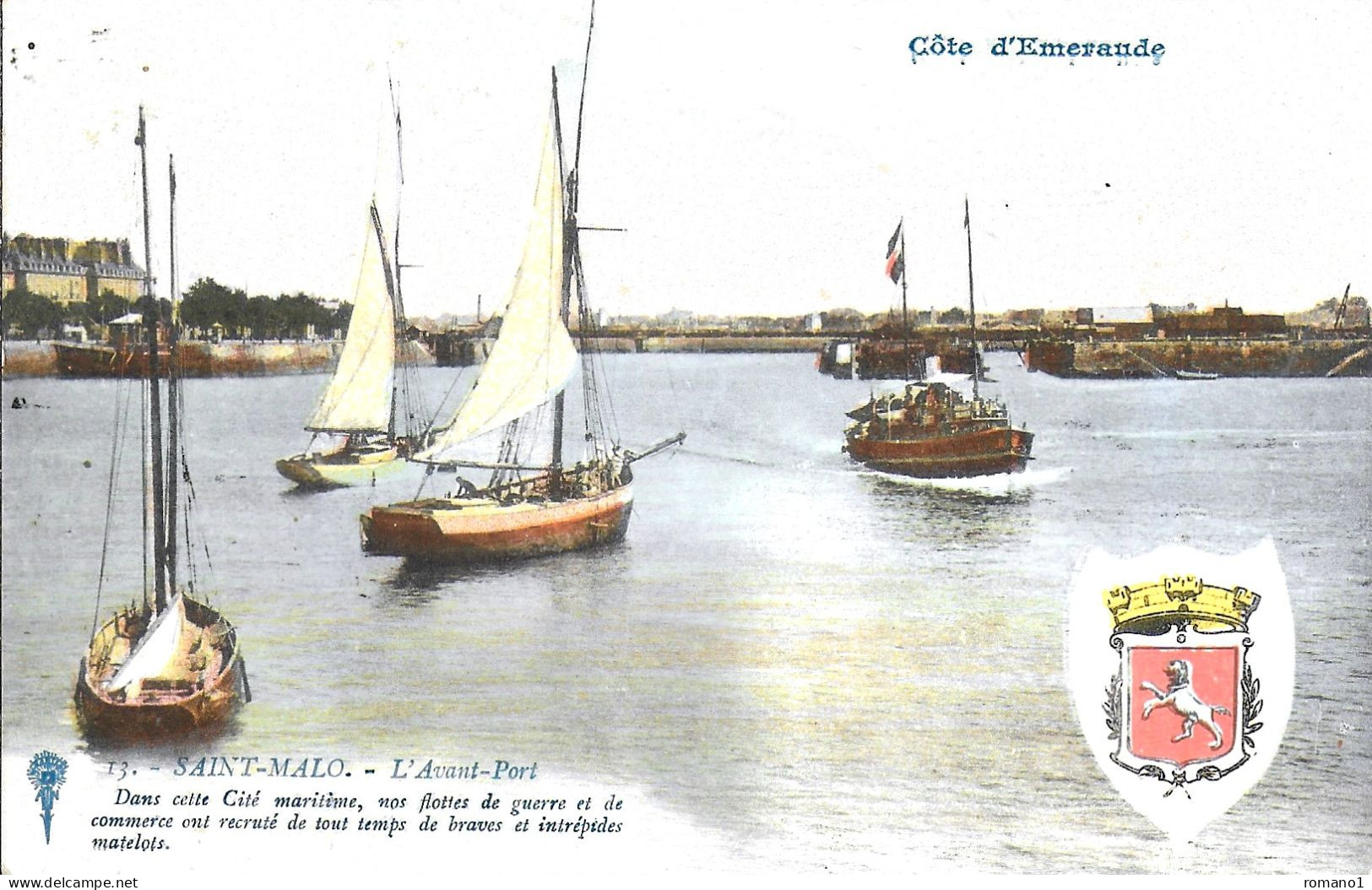 35)   SAINT  MALO  -  L" Avant Port -  Dans Cette Cité Marinière Nos Flottes De Guerre Et De Commerce  ... - Saint Malo