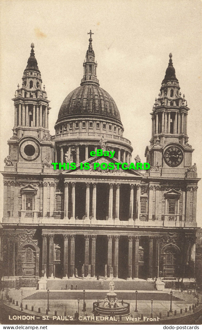 R568872 London. St. Pauls Cathedral. West Front. London Stereoscopic Companys Se - Autres & Non Classés