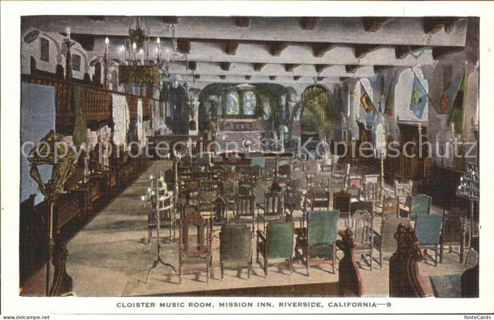 11973362 Riverside_California Cloister Music Room Mission Inn - Andere & Zonder Classificatie