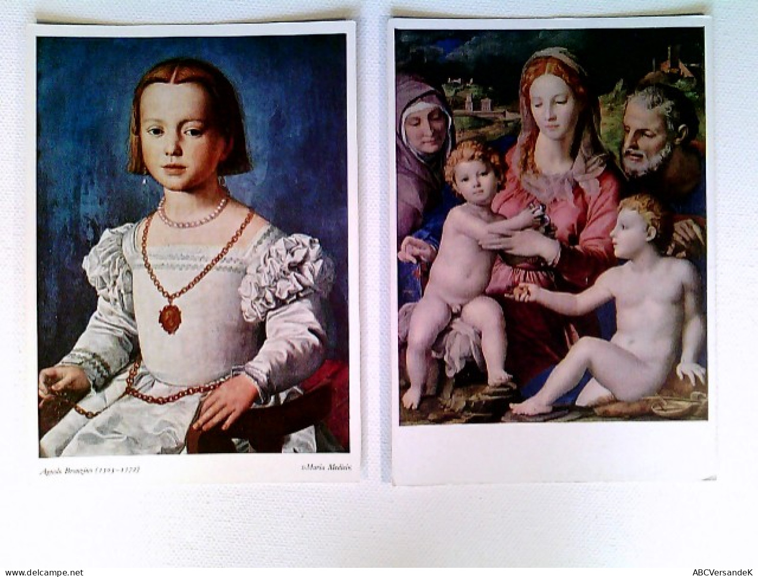 Agnolo Bronzino, Maria Medici, Die Heilige Familie, 2 Künstler AK, Ungelaufen, Ca. 1960, Konvolut - Unclassified