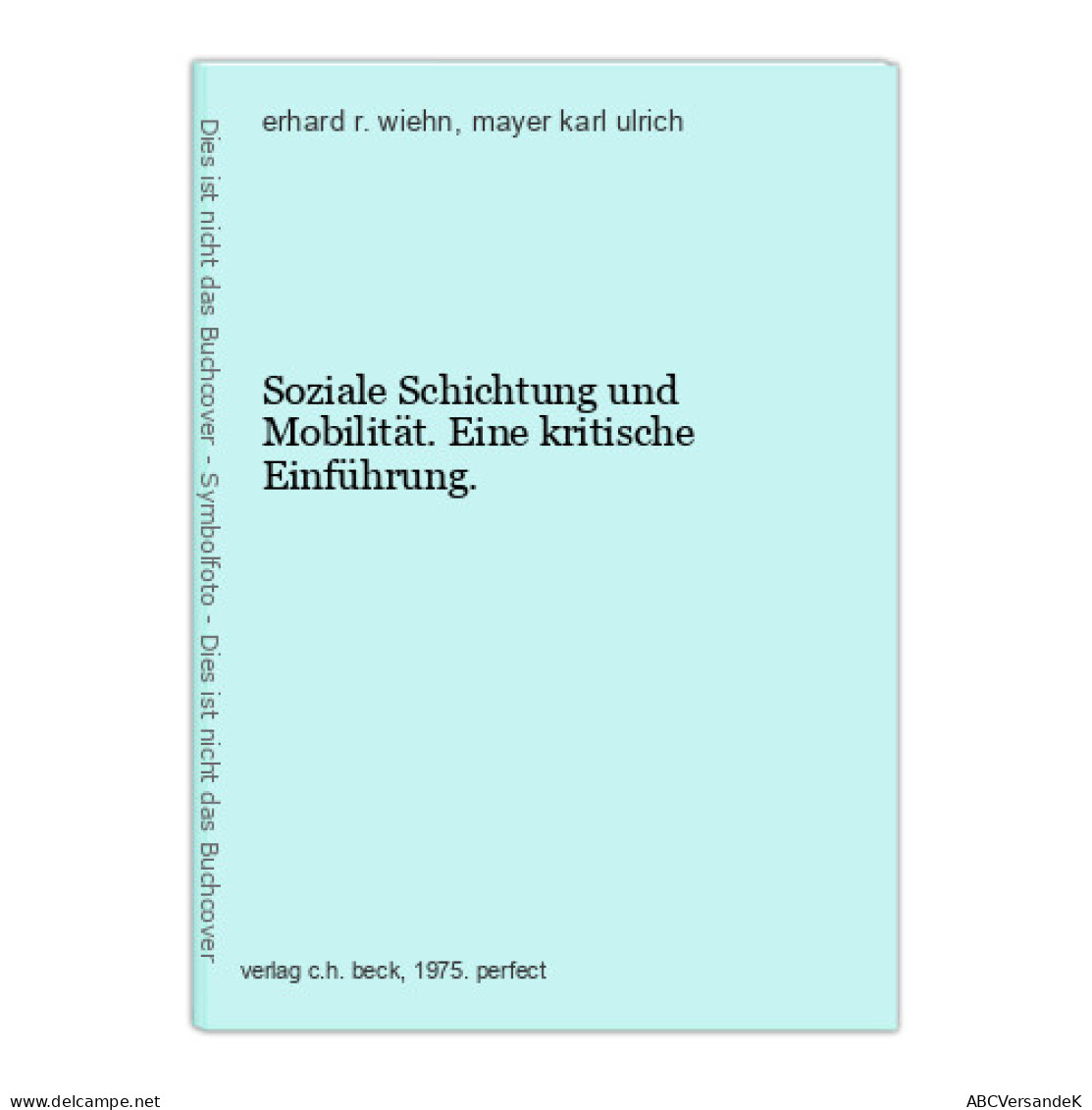 Soziale Schichtung Und Mobilität. Eine Kritische Einführung. - Other & Unclassified