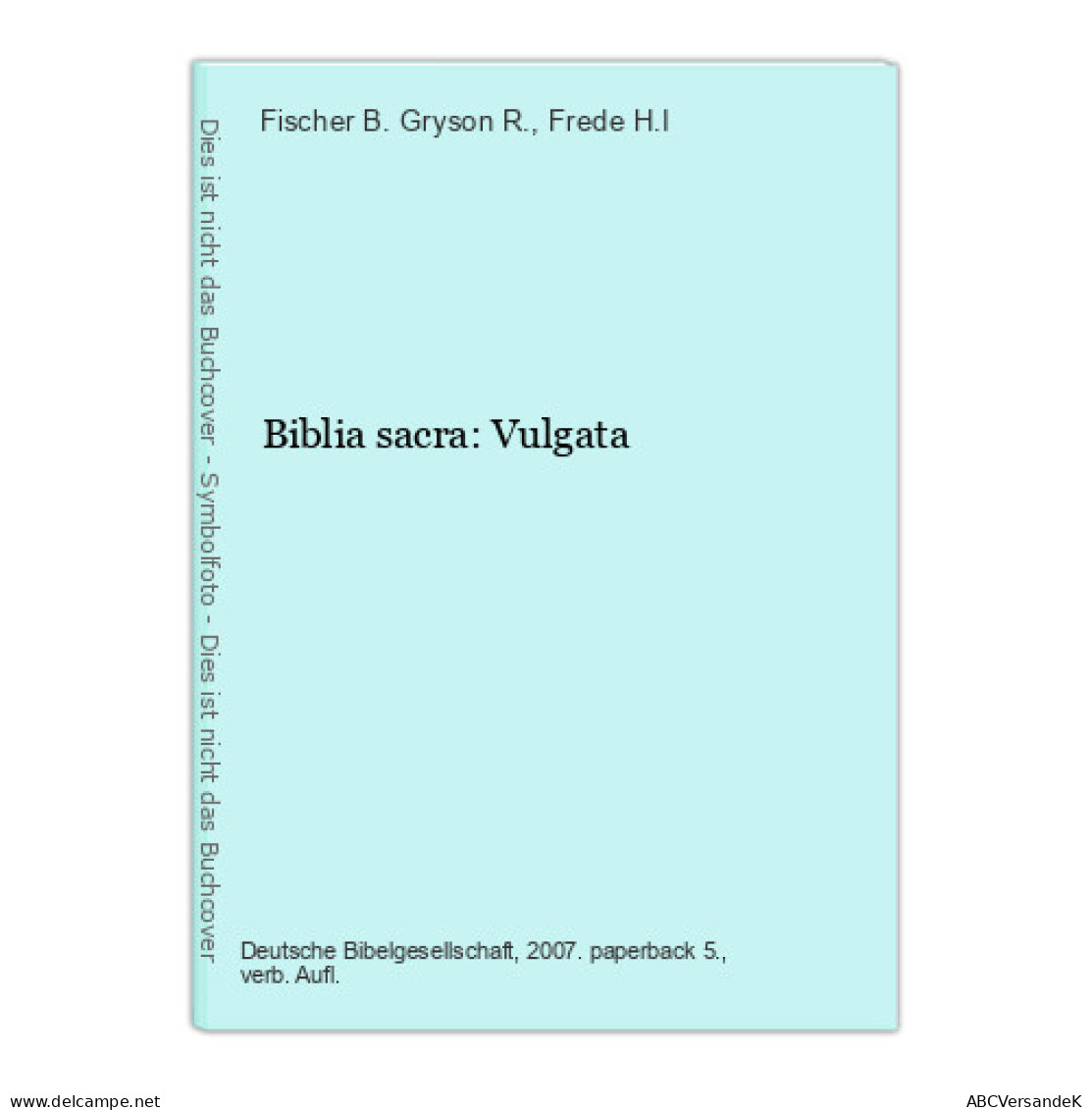 Biblia Sacra: Vulgata - Andere & Zonder Classificatie