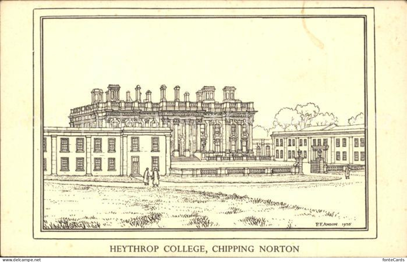 11973242 Heythrop Heythrop College Chipping Norton Zeichnung  - Sonstige & Ohne Zuordnung