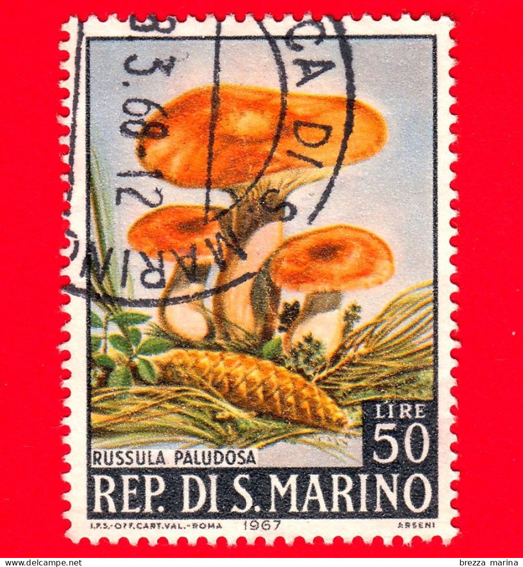 SAN MARINO - Usato - 1967 - Funghi - Russula Paludosa - 50 - Gebraucht