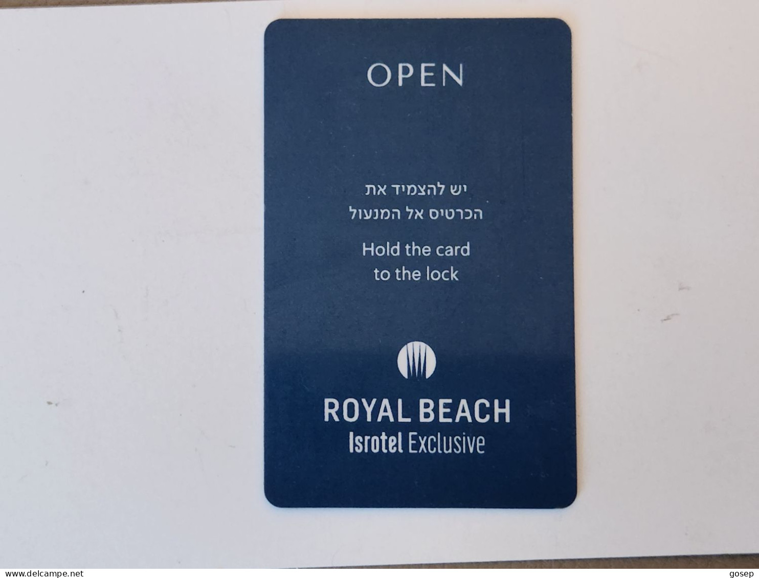 ISRAEL-ROYAL BEACH-HOTAL KEY-(1093)(?)GOOD CARD - Cartes D'hotel