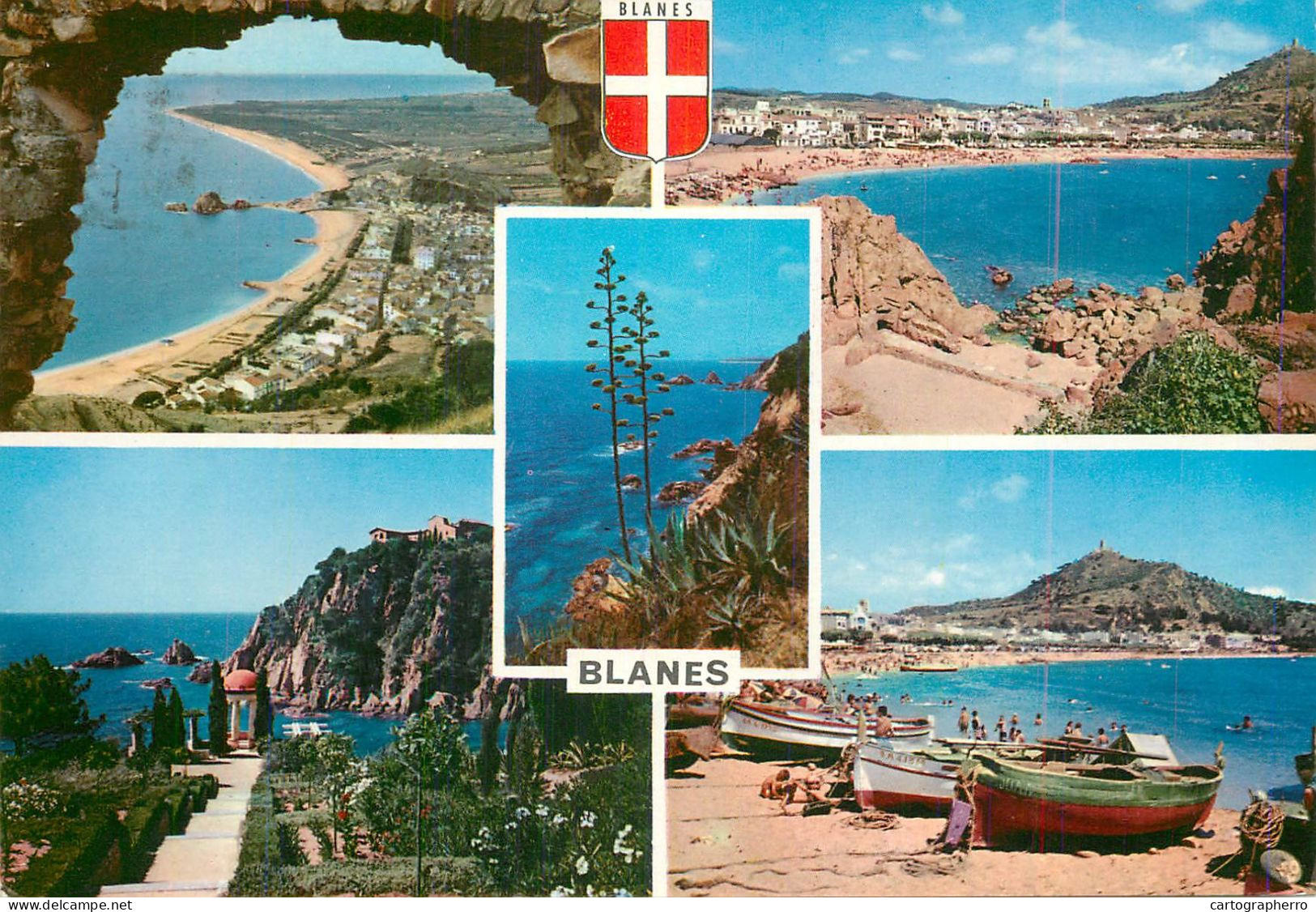 Navigation Sailing Vessels & Boats Themed Postcard Blanes Beach Lifeboat - Voiliers